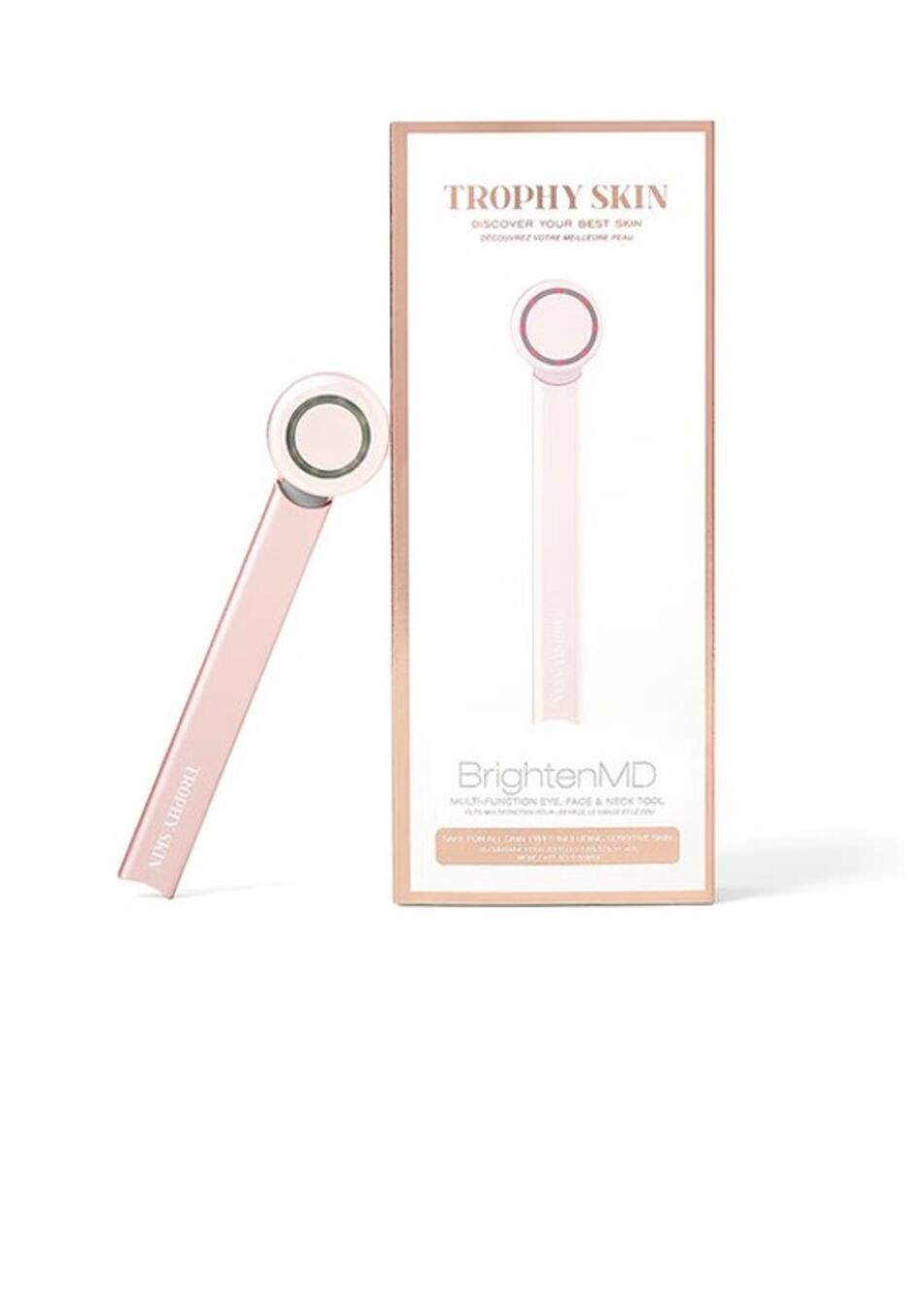 Trophy Skin BrightenMD 4-In-1 Portable Microcurrent Facial Device Redlight NEW